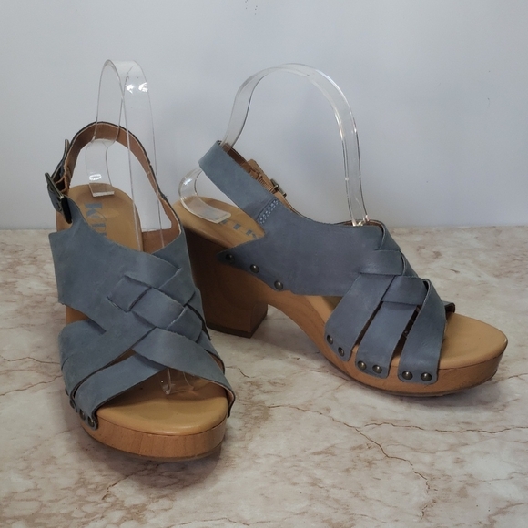 Kork-Ease Shoes - Korks Blue/Gray Women's Platsform Sandals